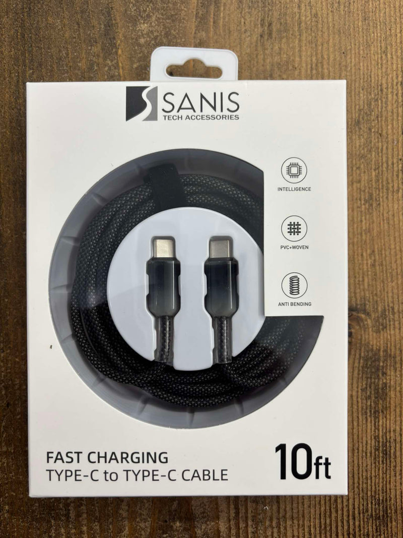 Sanis Tech- Type C Charger Black