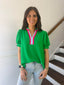 Jodifl- Kelly Green Top