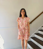 Umgee- Tan and Pink Mis dress
