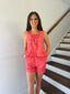 ENTRO- RED AND PINK STRIPE SHIRT