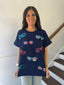 Mudpie - Americana Sparkle Top Navy