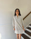Mary Square- White Sunshower Lainey Flora Dress