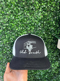 Old South - Lineman Trucker Hat - Black / White