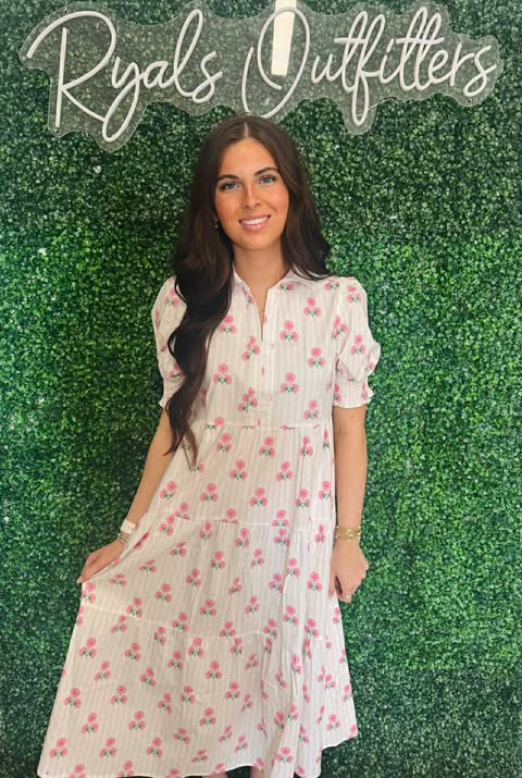 Mary Square- Pink Molly Sweetbriar Stripe Dress