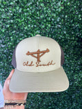 Old South - Linemen Pole Trucker Hat - Khaki / Brown