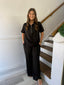 Zenana - Scuba High Neck Half Zip Top & Pants Set