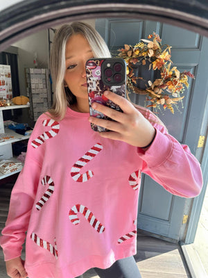 Candy Cane Lane Sweater