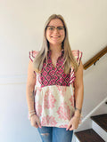 Umgee- Blush Mix Blouse