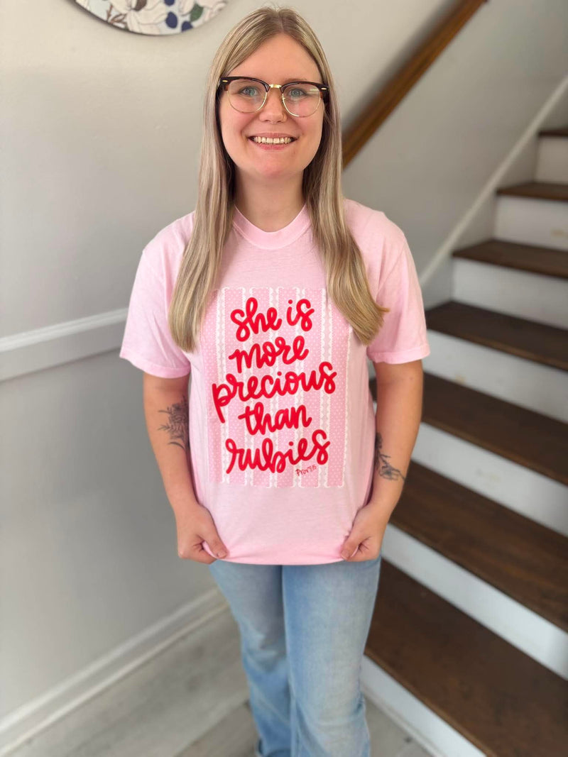 Trendy Tee-She Is More Precious Than Rubies