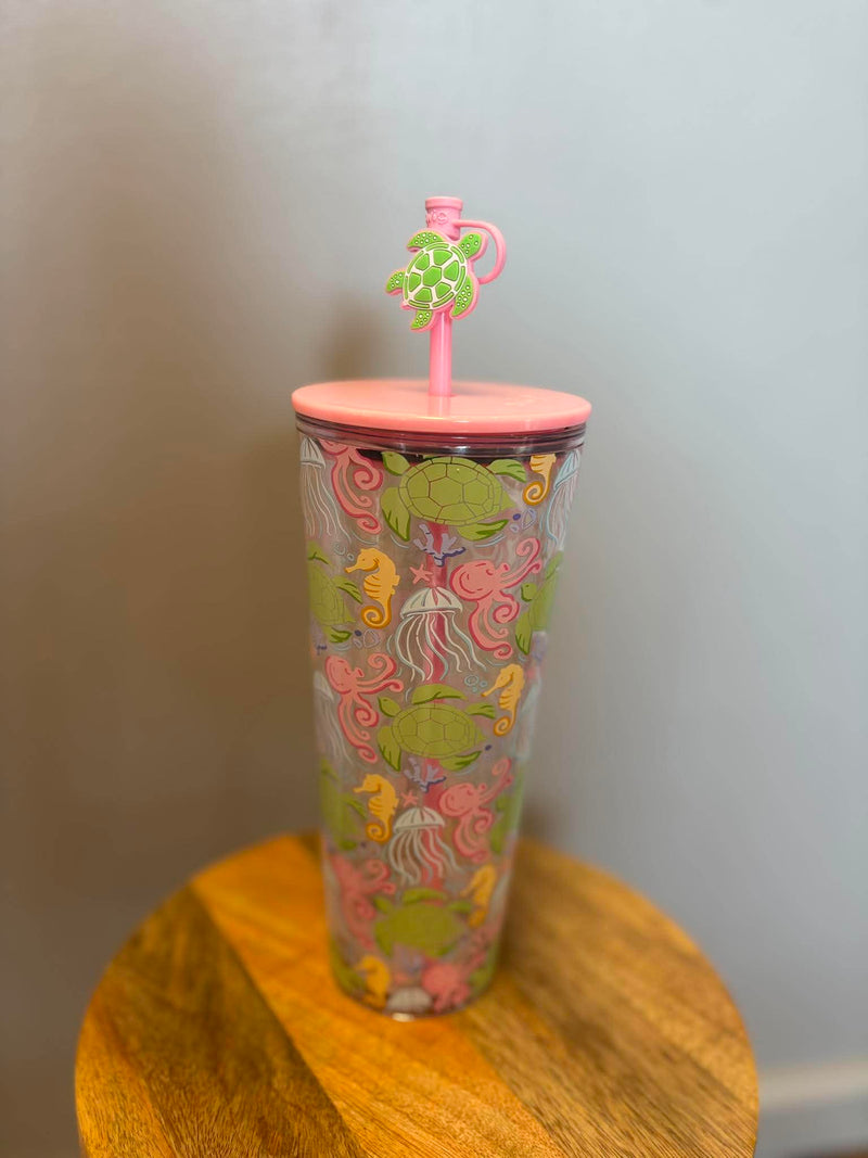 Swig- Summer Salt Plastic Tumbler 24oz