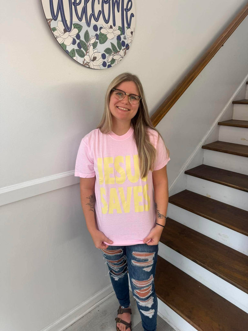 Jesus Saves | Blossom tee