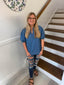 Mary square- Top Lainey Chambray