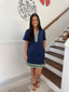 Mary Square- Dress Brenda SS Navy
