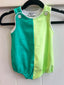 Honeydew-Blue Colorblock Bubble