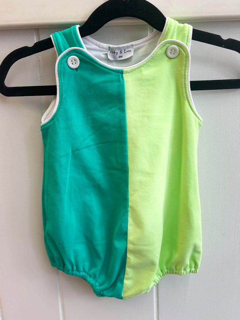 Honeydew-Blue Colorblock Bubble