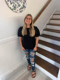 Mary Square- Top Haley Black