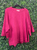 Umgee- Textured Slub Knit top