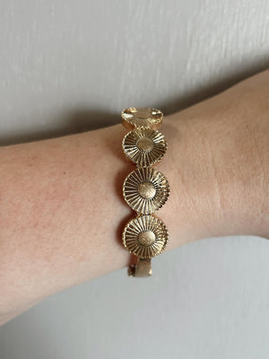 Gold Starburst Bangle