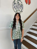SHE+SKY- SLATE GREEN BLOUSE
