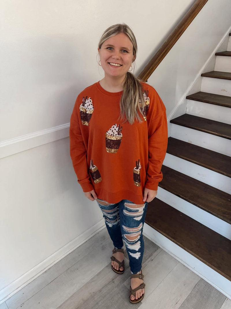 Mudpie- FALL SPARKLE SWEATSHIRT