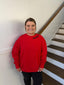 Printed Cotton Co- red Enzo black thread Dawgs Sweatshirt