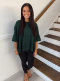 SHE+SKY - Half Sleeve Oversized Sweater