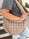 Tan Puffer Tote