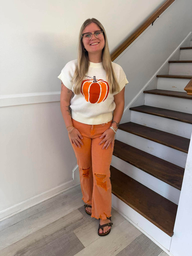 SHE+SKY - Halloween Pumpkin Sweater Top