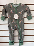 Honeydew-Green Mallard Bamboo Romper