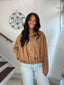 SHE+SKY - Suede Zip Up Jacket