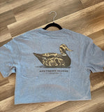 southern marsh- 	Vintage Duck Decoy Tee - Camo - Washed Slate
