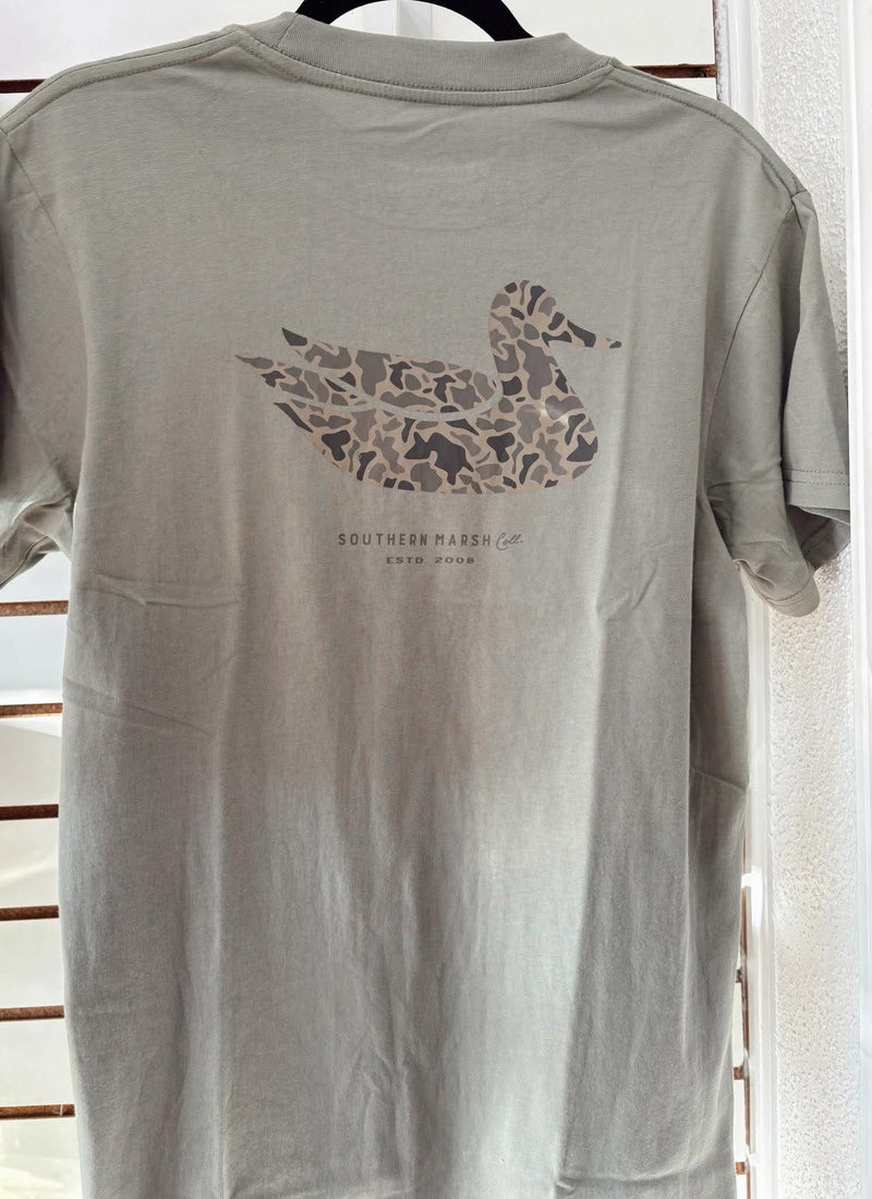 southern marsh-	Duck Originals Tee - Camo - Bay Green