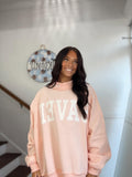 Bucketlist- SAVED light pink mock neck