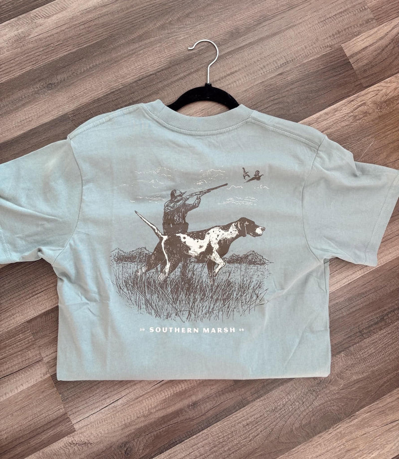 southern marsh-  	Pointer Uplander Tee - Burnt Sage
