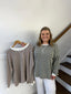 Zenana- PLUS raised rib striped round neck