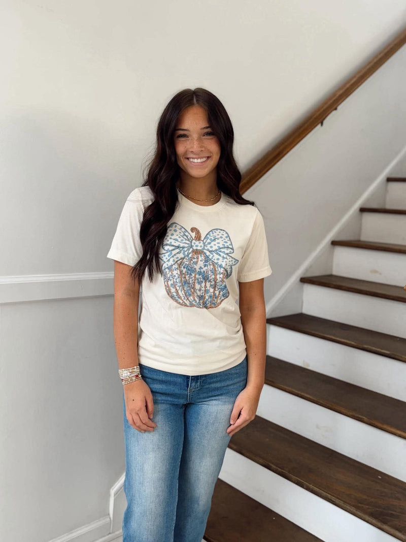 Par.tees- Preppy Auttmn Floral Pumkin