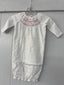 Mudpie-SMOCKED LAYETTE GOWN