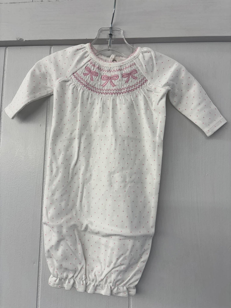 Mudpie-SMOCKED LAYETTE GOWN