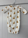 Mudpie- POINTELLE BEAR PRINT GOWN