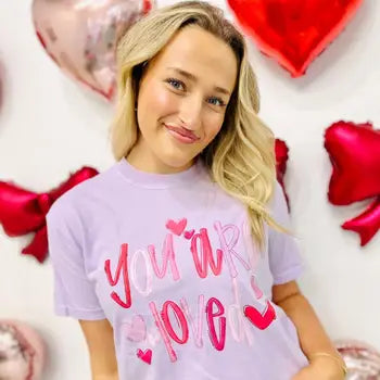 You're Loved Doodle Valentines Tee