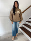 LULUMAC- Brown Sweatshirt/Cream Script