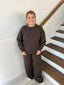 Zenana- Scuba Crewneck set