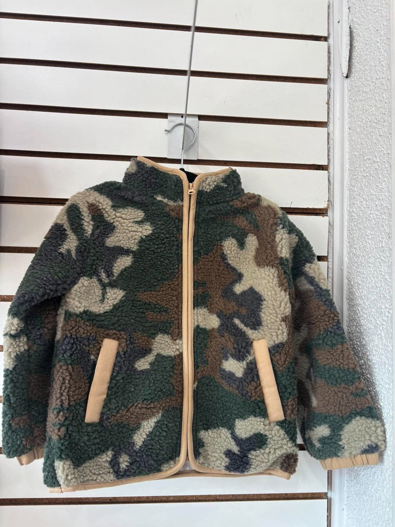 Honeydew- Forest camouflage fleece jacket