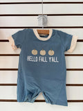 Honeydew- Blue Hallo Fall yall Pumkin short set