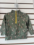 Hooneydew-Green mallard zip pullover