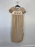 Honeydew-Khaki Pumpkin Embroidery Gown