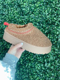 Sherpa platform slipper - mocha