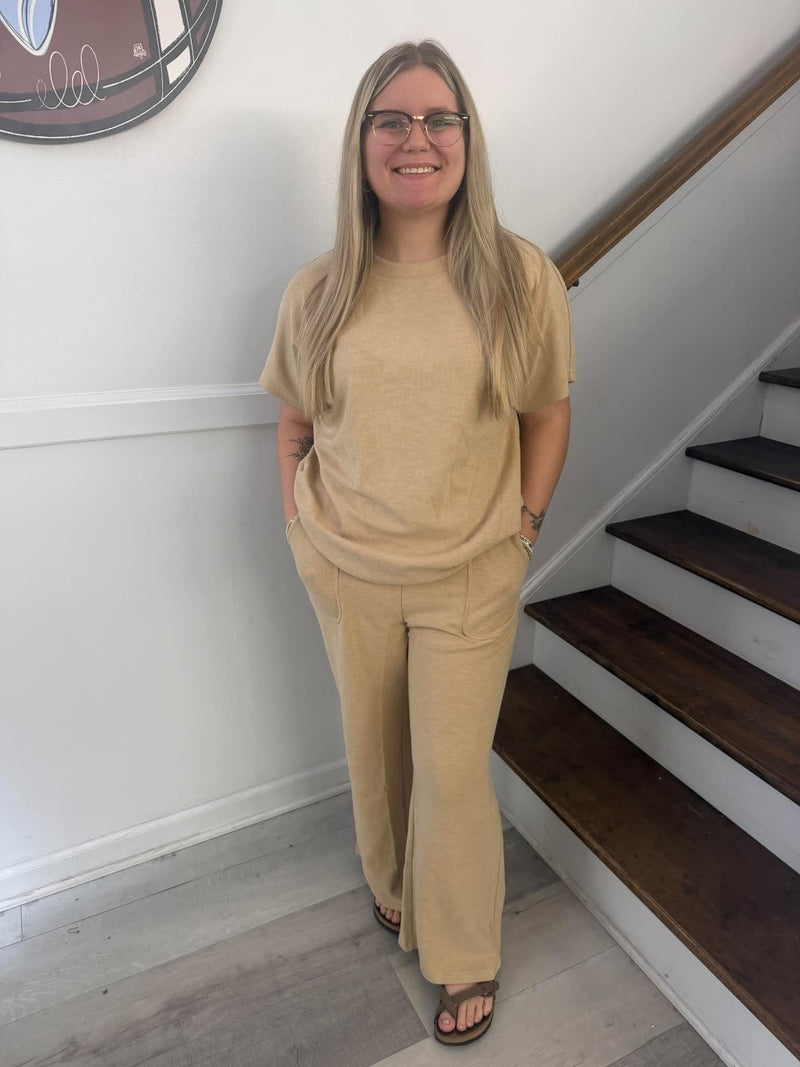 Thomas & Co-Ribbed Casual Pants Set