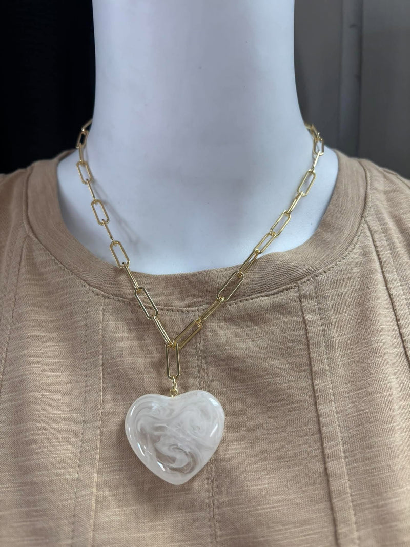 Mary Square- Natalia Cream Necklace