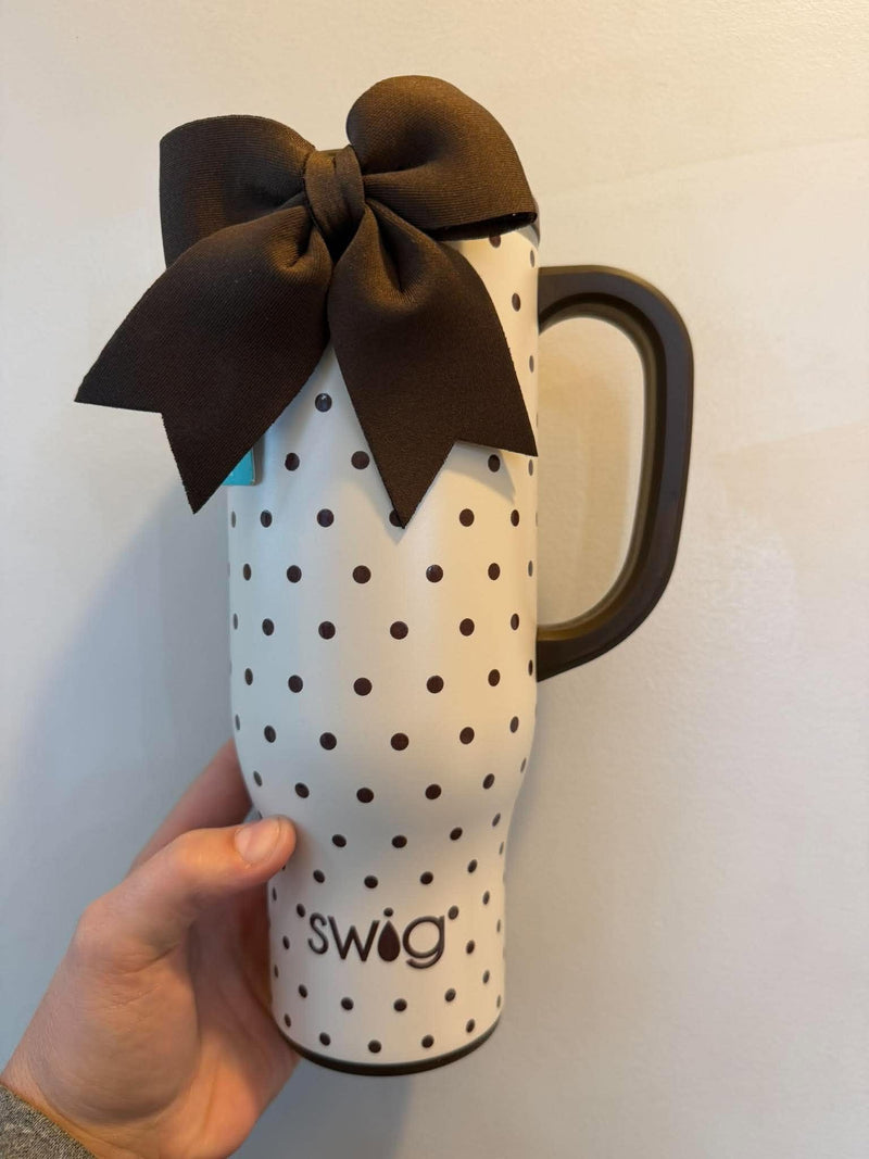 Swig- Mocha Dots Mega Mug 30oz